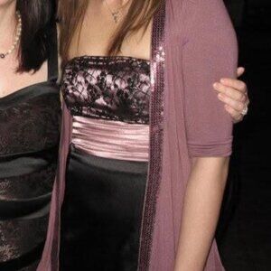 RW&CO. Women's Black and Pink Top